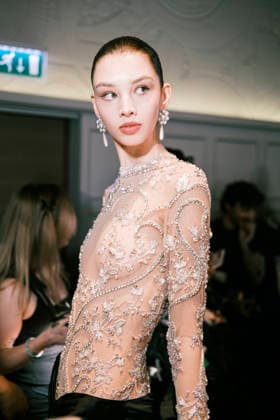 Anna Bicanova Paris Fashion Week PAP AW26 Georges Hobeika Paris Fashion Week Backstage at the Georges Hobeika show 453855 2026 03 07  Copyright: xJean-BaptistexSoulliatx xStarfacex STAR_453855_027