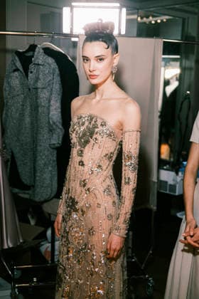 Alice Ferazzolli Paris Fashion Week PAP AW26 Georges Hobeika Paris Fashion Week Backstage at the Georges Hobeika show 453855 2026 03 07  Copyright: xJean-BaptistexSoulliatx xStarfacex STAR_453855_028