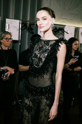 Jane Grybennikova Paris Fashion Week PAP AW26 Georges Hobeika Paris Fashion Week Backstage at the Georges Hobeika show 453855 2026 03 07  Copyright: xJean-BaptistexSoulliatx xStarfacex STAR_453855_030