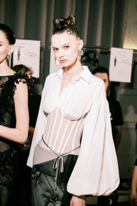 Nicol Kosinova Paris Fashion Week PAP AW26 Georges Hobeika Paris Fashion Week Backstage at the Georges Hobeika show 453855 2026 03 07  Copyright: xJean-BaptistexSoulliatx xStarfacex STAR_453855_031