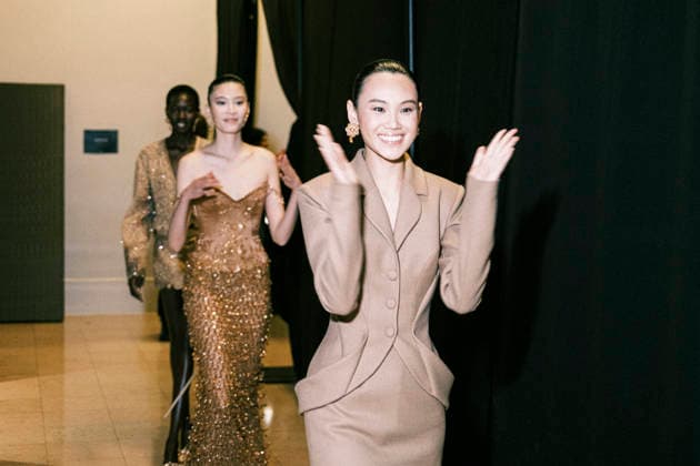 Shiyi Wang Paris Fashion Week PAP AW26 Georges Hobeika Paris Fashion Week Backstage at the Georges Hobeika show 453855 2026 03 07  Copyright: xJean-BaptistexSoulliatx xStarfacex STAR_453855_033
