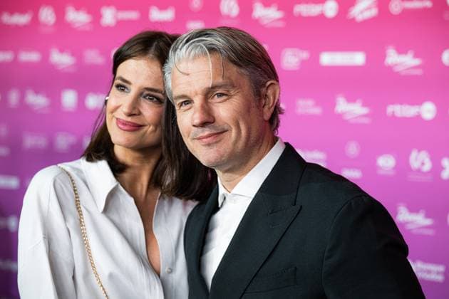 Belgian journalist Elodie de Selys and Belgian journalist Benjamin Deceuninck pose for the photographer before the 15th edition of the Rene du Cinema film awards ceremony, Saturday 07 March 2026, in Brussels. The awards are rewarded to movies of Belgian French-speaking producers.  EMILExWINDAL 166821739