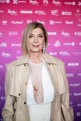 French actress and director Michele Laroque poses for the photographer before the 15th edition of the Rene du Cinema film awards ceremony, Saturday 07 March 2026, in Brussels. The awards are rewarded to movies of Belgian French-speaking producers.  EMILExWINDAL 166821806