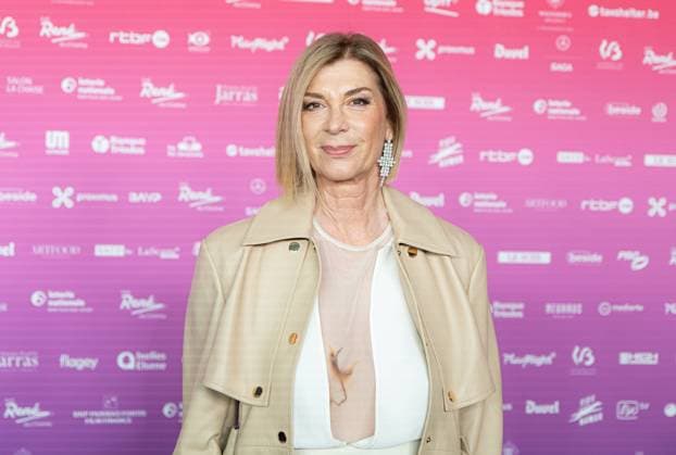 French actress and director Michele Laroque poses for the photographer before the 15th edition of the Rene du Cinema film awards ceremony, Saturday 07 March 2026, in Brussels. The awards are rewarded to movies of Belgian French-speaking producers.  EMILExWINDAL 166821811