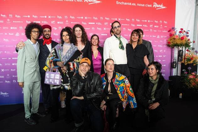 Aimer perdre team poses for the photographer before the 15th edition of the Rene du Cinema film awards ceremony, Saturday 07 March 2026, in Brussels. The awards are rewarded to movies of Belgian French-speaking producers.  EMILExWINDAL 166821812