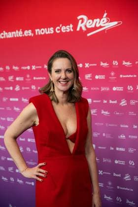 Belgian journalist and comedian Charline Vanhoenacker poses for the photographer at the 15th edition of the Rene du Cinema film awards ceremony, Saturday 07 March 2026, in Brussels. The awards are rewarded to movies of Belgian French-speaking producers.  EMILExWINDAL 166821922