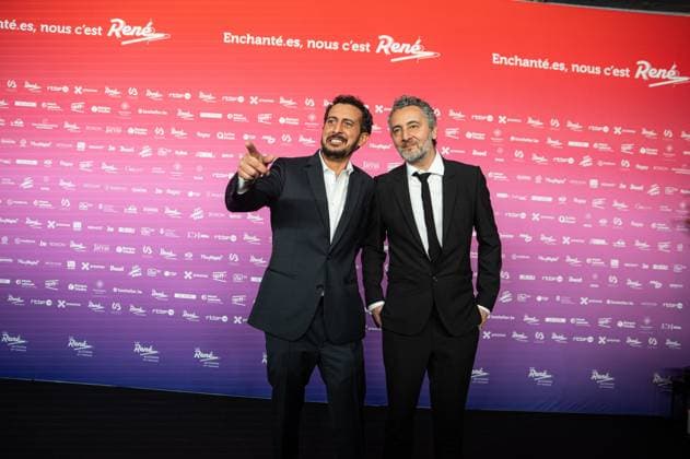 Actor Nader Boussandel and Actor Mourade Zeguendi pictured before the 15th edition of the Rene du Cinema film awards ceremony, Saturday 07 March 2026, in Brussels. The awards are rewarded to movies of Belgian French-speaking producers.  EMILExWINDAL 166822038