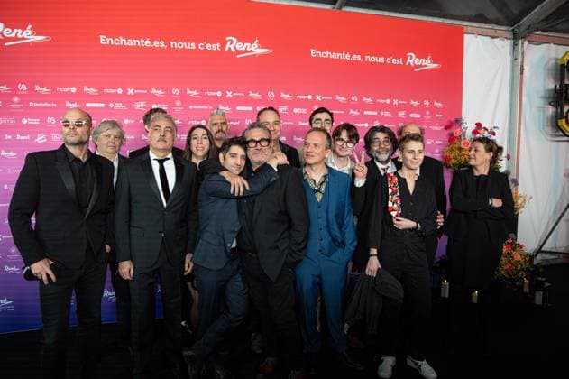 Maldoror team poses for the photographer before the 15th edition of the Rene du Cinema film awards ceremony, Saturday 07 March 2026, in Brussels. The awards are rewarded to movies of Belgian French-speaking producers.  EMILExWINDAL 166822058