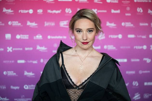 Actress Deborah Francois poses for the photographer before the 15th edition of the Rene du Cinema film awards ceremony, Saturday 07 March 2026, in Brussels. The awards are rewarded to movies of Belgian French-speaking producers.  EMILExWINDAL 166822070