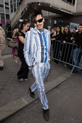 Lyas Medini at the Arrivals at the Vivienne Westwood Collection Prêt à Porter Automne Hiver 2026 2027 fashion show as part of Paris Fashion Week PFW at Grand Plateau, Paris, France, March 07, 2026 Jeremy Melloul Bestimage Arrivals at the Vivienne Westwood fashion show as part of Paris Fashion Week Fall 2026 held at Césure on March 07, 2026 in Paris, France Paris France  Copyright: xJeremyxMelloulx xBestimagexJeremyxMelloulx xBestimagex
