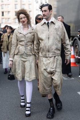 Isabelle Chaput and Nelson Tiberghien of Young Emperors at the arrivals at the Vivienne Westwood Collection Femme Prêt à Porter Automne Hiver 2026 2027 fashion show as part of Paris Fashion Week PFW at Grand Plateau, Paris, France, March 07, 2026 Julien Sarkissian Bestimage Arrivals at the Vivienne Westwood fashion show as part of Paris Fashion Week Fall 2026 held at Césure on March 07, 2026 in Paris, France Paris France  Copyright: xJulienxSarkissianx xBestimagexJulienxSarkissianx xBestimagex