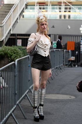 Gigi Goode at the Arrivals at the Vivienne Westwood Collection Prêt à Porter Automne Hiver 2026 2027 fashion show as part of Paris Fashion Week PFW at Grand Plateau, Paris, France, March 07, 2026 Thibault Duboucher Bestimage Arrivals at the Vivienne Westwood fashion show as part of Paris Fashion Week Fall 2026 held at Césure on March 07, 2026 in Paris, France Paris France  Copyright: xThibaultxDuboucherx xBestimagexThibaultxDuboucherx xBestimagex