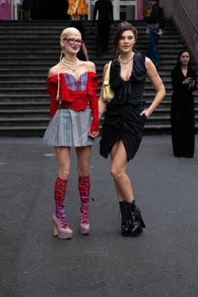 Stefanie Giesinger and Alli Neumann at the arrivals at the Vivienne Westwood Collection Prêt à Porter Automne Hiver 2026 2027 fashion show as part of Paris Fashion Week PFW at Grand Plateau, Paris, France, March 07, 2026 Thibault Duboucher Bestimage Arrivals at the Vivienne Westwood fashion show as part of Paris Fashion Week Fall 2026 held at Césure on March 07, 2026 in Paris, France Paris France  Copyright: xThibaultxDuboucherx xBestimagexThibaultxDuboucherx xBestimagex