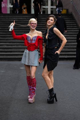 Stefanie Giesinger and Alli Neumann at the arrivals at the Vivienne Westwood Collection Prêt à Porter Automne Hiver 2026 2027 fashion show as part of Paris Fashion Week PFW at Grand Plateau, Paris, France, March 07, 2026 Thibault Duboucher Bestimage Arrivals at the Vivienne Westwood fashion show as part of Paris Fashion Week Fall 2026 held at Césure on March 07, 2026 in Paris, France Paris France  Copyright: xThibaultxDuboucherx xBestimagexThibaultxDuboucherx xBestimagex
