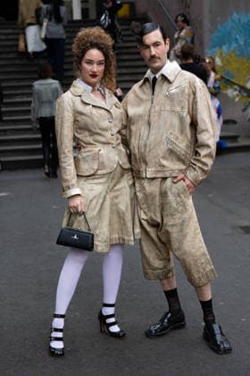 Isabelle Chaput and Nelson Tiberghien from Young Emperors at the arrivals at the Vivienne Westwood Collection Prêt à Porter Automne Hiver 2026 2027 fashion show as part of Paris Fashion Week PFW at Grand Plateau, Paris, France, March 07, 2026 Thibault Duboucher Bestimage Arrivals at the Vivienne Westwood fashion show as part of Paris Fashion Week Fall 2026 held at Césure on March 07, 2026 in Paris, France Paris France  Copyright: xThibaultxDuboucherx xBestimagexThibaultxDuboucherx xBestimagex