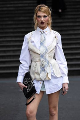 Danielle Marcan at the Arrivals at the Vivienne Westwood Collection Prêt à Porter Automne Hiver 2026 2027 fashion show as part of Paris Fashion Week PFW at Grand Plateau, Paris, France, March 07, 2026 Thibault Duboucher Bestimage Arrivals at the Vivienne Westwood fashion show as part of Paris Fashion Week Fall 2026 held at Césure on March 07, 2026 in Paris, France Paris France  Copyright: xThibaultxDuboucherx xBestimagexThibaultxDuboucherx xBestimagex