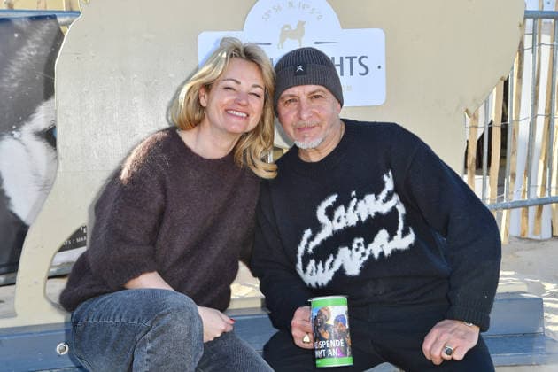 Erdogan Atalay mit Frau Katja Ohneck beim BALTIC LIGHTS-WARM UP 2026 Charity Schilttenhunderennen in Heringsdorf auf Usedom am 07.03.2026 *** Erdogan Atalay with Mrs. Katja Ohneck at the BALTIC LIGHTS WARM UP 2026 Charity Dog Race in Heringsdorf on Usedom on 07 03 2026