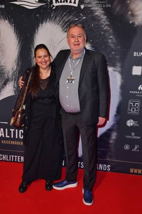 Walter Waldi Lehnertz with wife Sonja Lehnertz at the BALTIC LIGHTS 2026 Charity Schilttenhunderrennen in Heringsdorf on Usedom on 07 03 2026