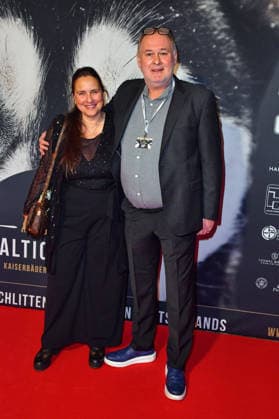 Walter Waldi Lehnertz with wife Sonja Lehnertz at the BALTIC LIGHTS 2026 Charity Schilttenhunderrennen in Heringsdorf on Usedom on 07 03 2026