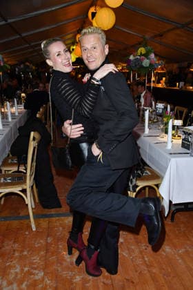 Franziska Hippe and Roman Knizka at the BALTIC LIGHTS 2026 Charity Schilttenhunderrennen in Heringsdorf on Usedom on 07 03 2026
