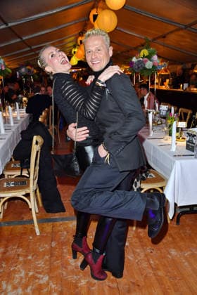 Franziska Hippe and Roman Knizka at the BALTIC LIGHTS 2026 Charity Schilttenhunderrennen in Heringsdorf on Usedom on 07 03 2026