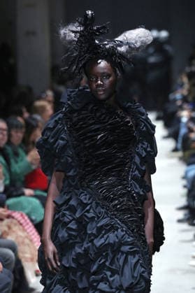 PFW - Comme Des Garcons Runway Models Walk Runway for the Comme des Garçons fashion show during Paris Fashion Week on March 7, 2026 in Paris, France. Photo by Alain-Gil Gonzalez ABACAPRESS.COM Paris France  Copyright: xGonzalezxAlain-Gil ABACAx