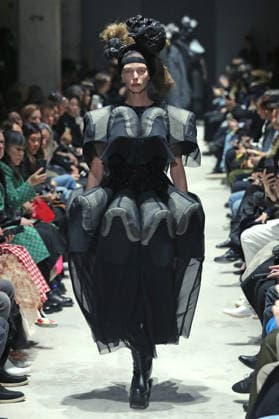 PFW - Comme Des Garcons Runway Models Walk Runway for the Comme des Garçons fashion show during Paris Fashion Week on March 7, 2026 in Paris, France. Photo by Alain-Gil Gonzalez ABACAPRESS.COM Paris France  Copyright: xGonzalezxAlain-Gil ABACAx