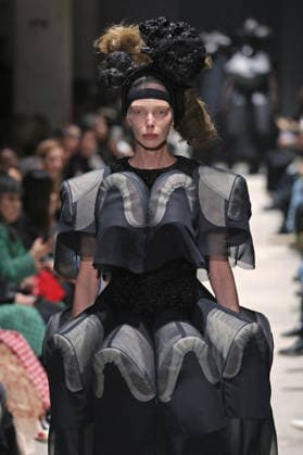 PFW - Comme Des Garcons Runway Models Walk Runway for the Comme des Garçons fashion show during Paris Fashion Week on March 7, 2026 in Paris, France. Photo by Alain-Gil Gonzalez ABACAPRESS.COM Paris France  Copyright: xGonzalezxAlain-Gil ABACAx