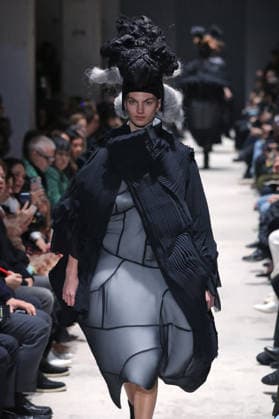 PFW - Comme Des Garcons Runway Models Walk Runway for the Comme des Garçons fashion show during Paris Fashion Week on March 7, 2026 in Paris, France. Photo by Alain-Gil Gonzalez ABACAPRESS.COM Paris France  Copyright: xGonzalezxAlain-Gil ABACAx