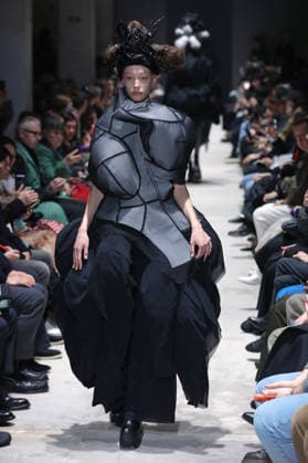 PFW - Comme Des Garcons Runway Models Walk Runway for the Comme des Garçons fashion show during Paris Fashion Week on March 7, 2026 in Paris, France. Photo by Alain-Gil Gonzalez ABACAPRESS.COM Paris France  Copyright: xGonzalezxAlain-Gil ABACAx