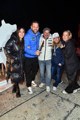 Simone Thomalla, Matthias Killing, Till Demtroeder, Tanja Lanäus and Janine Kunze at the BALTIC LIGHTS WARM UP 2026 Charity Schilttenhunderrennen in Heringsdorf on Usedom on 07 03 2026