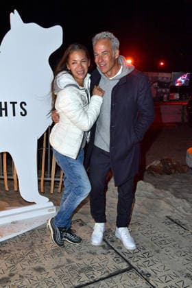 Katja Woywood and Marco Girnth at the BALTIC LIGHTS WARM UP 2026 Charity Schilttenhunderrennen in Heringsdorf on Usedom on 07 03 2026
