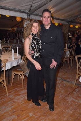 Sascha Vollmer with wife Jennifer Vollmer at the BALTIC LIGHTS 2026 Charity Schilttenhunderrennen in Heringsdorf on Usedom on 07 03 2026