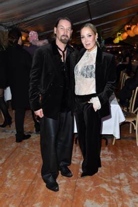Janine Kunze with husband Dirk Budach at the BALTIC LIGHTS 2026 Charity Schilttenhunderrennen in Heringsdorf on Usedom on 07 03 2026