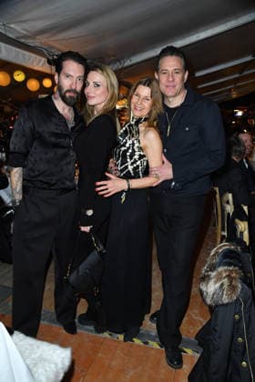 Alec Voelkel with wife Johanna Völkel and Sascha Vollmer with wife Jennifer Vollmer at the BALTIC LIGHTS 2026 Charity Schilttenhunderrennen in Heringsdorf on Usedom on 07 03 2026