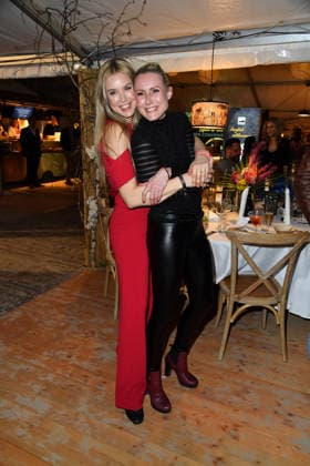 Nina Ensmann and Franziska Hippe at the BALTIC LIGHTS 2026 Charity Schilttenhunderrennen in Heringsdorf on Usedom on 07 03 2026