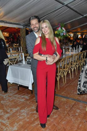 Nina Ensmann with husband Marc Demmig at the BALTIC LIGHTS 2026 Charity Schilttenhunderrennen in Heringsdorf on Usedom on 07 03 2026