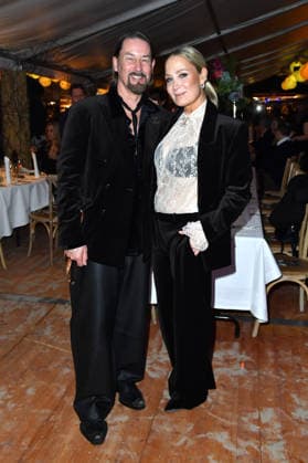 Janine Kunze with husband Dirk Budach at the BALTIC LIGHTS 2026 Charity Schilttenhunderrennen in Heringsdorf on Usedom on 07 03 2026
