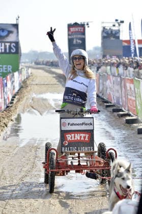 Tanja Lanäus at the BALTIC LIGHTS 2026 Charity Schilttenhunderrennen in Heringsdorf on Usedom on 07 03 2026