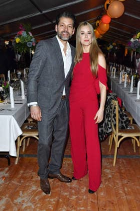 Nina Ensmann with husband Marc Demmig at the BALTIC LIGHTS 2026 Charity Schilttenhunderrennen in Heringsdorf on Usedom on 07 03 2026