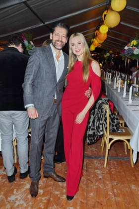 Nina Ensmann with husband Marc Demmig at the BALTIC LIGHTS 2026 Charity Schilttenhunderrennen in Heringsdorf on Usedom on 07 03 2026