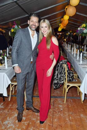 Nina Ensmann with husband Marc Demmig at the BALTIC LIGHTS 2026 Charity Schilttenhunderrennen in Heringsdorf on Usedom on 07 03 2026