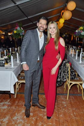Nina Ensmann with husband Marc Demmig at the BALTIC LIGHTS 2026 Charity Schilttenhunderrennen in Heringsdorf on Usedom on 07 03 2026