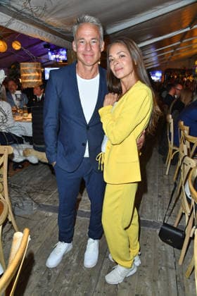 Marco Girnth and Katja Woywood at the BALTIC LIGHTS 2026 Charity Schilttenhunderrennen in Heringsdorf on Usedom on 07 03 2026