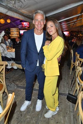 Marco Girnth and Katja Woywood at the BALTIC LIGHTS 2026 Charity Schilttenhunderrennen in Heringsdorf on Usedom on 07 03 2026