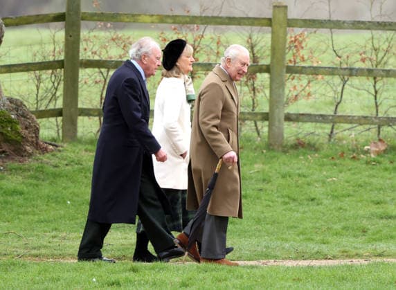 King Charles III attended the Sunday morning service at St. Mary Magdalene church in Sandringham today. It is still not known whether he has seen his brother Andrew Mountbatten-Windsor, who is currently staying at Wood Farm on the Sandringham estate, whilst he has been here. Mountbatten-Windsor was arrested last week, and taken to Aylsham police station before being released under investigation, and returning to Wood Farm. Andrew Mountbatten-Windsor, formerly Prince Andrew The Duke of York, has previously denied any wrongdoing in relation to sex offender Jeffrey Epstein. King Charles III, Sandringham, Norfolk, on 8th March, 2026 .