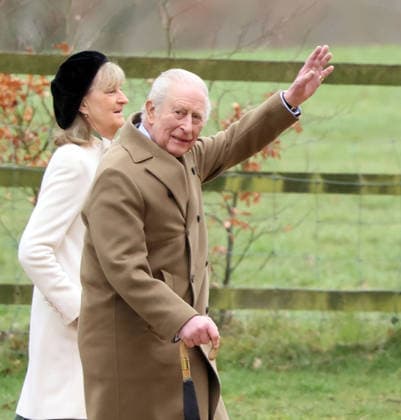 King Charles III attended the Sunday morning service at St. Mary Magdalene church in Sandringham today. It is still not known whether he has seen his brother Andrew Mountbatten-Windsor, who is currently staying at Wood Farm on the Sandringham estate, whilst he has been here. Mountbatten-Windsor was arrested last week, and taken to Aylsham police station before being released under investigation, and returning to Wood Farm. Andrew Mountbatten-Windsor, formerly Prince Andrew The Duke of York, has previously denied any wrongdoing in relation to sex offender Jeffrey Epstein. King Charles III, Sandringham, Norfolk, on 8th March, 2026 .