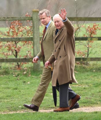 King Charles III attended the Sunday morning service at St. Mary Magdalene church in Sandringham today. It is still not known whether he has seen his brother Andrew Mountbatten-Windsor, who is currently staying at Wood Farm on the Sandringham estate, whilst he has been here. Mountbatten-Windsor was arrested last week, and taken to Aylsham police station before being released under investigation, and returning to Wood Farm. Andrew Mountbatten-Windsor, formerly Prince Andrew The Duke of York, has previously denied any wrongdoing in relation to sex offender Jeffrey Epstein. King Charles III, Sandringham, Norfolk, on 8th March, 2026 .