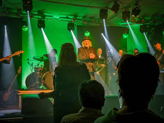 Dirk Zöllner 1962, musician, writer DIE ZÖLLNER BigBand concert at Neu Helgoland in Berlin Köpenick in Müggelheim 07 03 2026 Dirk Zöllner