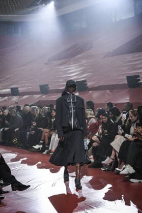 PFW - Lacoste Runway in Paris FA A model walks the runway for the Lacoste collection as part of Paris Fashion Week in Paris, on March 8, 2026. Photo by Firas Abdullah ABACAPRESS.COM Paris Ile-de-France France  Copyright: xAbdullahxFiras ABACAx
